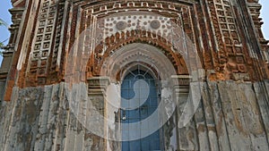 Famous Antpur Radhagovindjiu temple with crafted wood and exquisite terracotta carvings