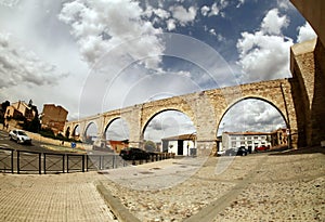 Famous Aqueduct in Teruel, Spain