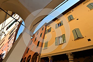 The famous arcades of Bologna photo