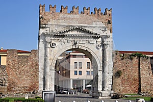 Famous Arco di Augusto in Rimini photo