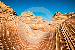 Arizona Wave - Famous Geology rock formation in Pariah Canyon, USA photo