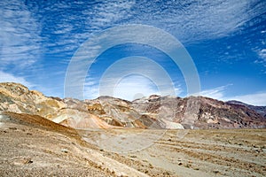 Famous Artist`s Palette in Death Valley National Park, California, USA