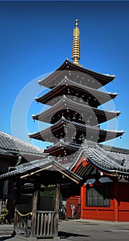 Famous Asakusa landmark in Tokyo