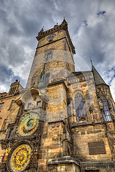 The famous Astronomical Clock, Prague