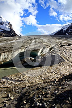 The famous Athabasca Galcier / Columbia Icefield in Alberta / British Columbia - Canada photo