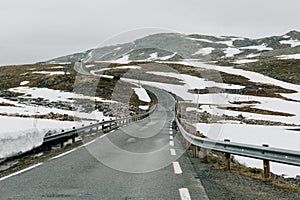 Famous Aurlandsvegen mountain road