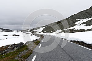 Famous Aurlandsvegen mountain road