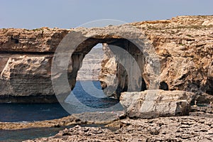 Famous Azure Window. Gozo island, Malta.