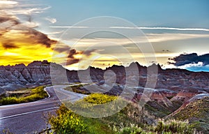 Famous Badlands Road