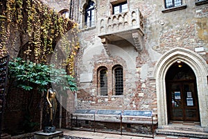 The Famous Balcony of Juliet Capulet Home in Verona, Veneto, Italy