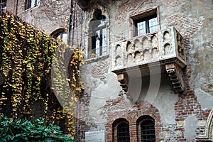 The Famous Balcony of Juliet Capulet Home in Verona, Veneto, Italy