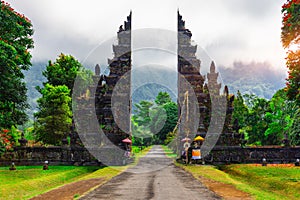 The famous Bali Handara gate,Bali island Indonesia