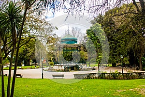 The famous bandstand of the Jardim da Estrela, a popular garden in the centre of Lisbon, Portugal