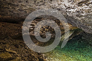 Famous Barbarossa cave in Thuringia photo