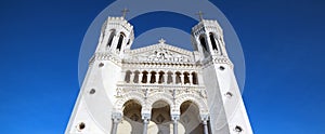 Famous Basilica of Notre-Dame de Fourviere