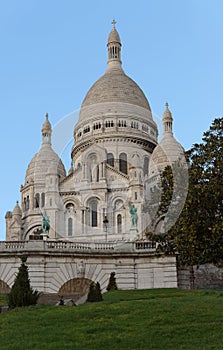 The famous basilica Sacre Coeur , Paris, France.