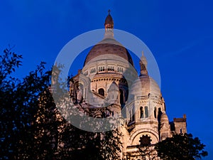 The famous basilica Sacre Coeur, Paris, France