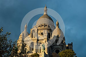 The famous basilica Sacre Coeur, Paris, France