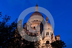 The famous basilica Sacre Coeur, Paris, France