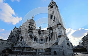 The famous basilica Sacre Coeur , Paris, France