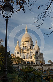 The famous basilica Sacre Coeur , Paris, France
