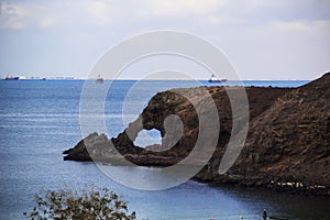 The famous beach Elephant in Aden, Yemen