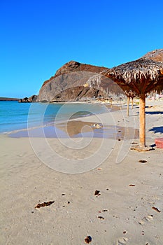 Palapa in the Balandra beach in la paz city, baja california sur III photo