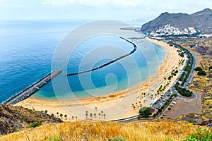 Famous beach Playa de las Teresitas,Tenerife