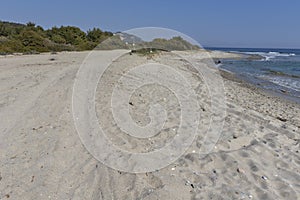 Famous Beach at Possidi Cape, Kassandra Peninsula, Chalkidiki, Central Macedonia, Greece