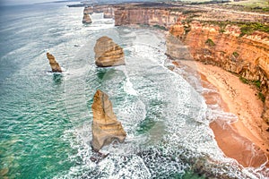 Famous beautiful 12 apostles in Australia