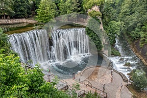 Famous for the beautiful Pliva waterfall