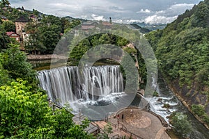 Famous for the beautiful Pliva waterfall