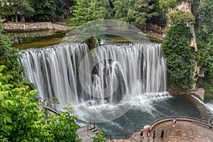 Famous for the beautiful Pliva waterfall