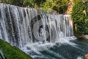 Famous for the beautiful Pliva waterfall