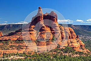 Famous Bell Rock Formation Sandstone Cliff Butte