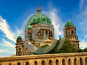 The famous Berliner Dom Berlin Cathedral in Berlin