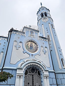 The famous Blue Church or Sacred Elizabeth's church or Modry Kostolik or Kék templom was built in 1913