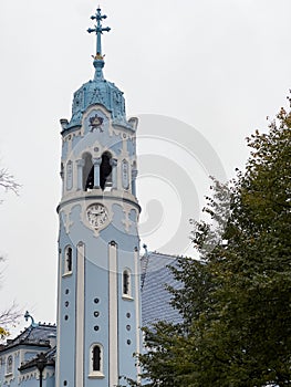 The famous Blue Church or Sacred Elizabeth's church or Modry Kostolik or Kék templom was built in 1913