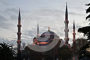 Famous Blue Mosque Sultanahmet in Istanbul, Turkey