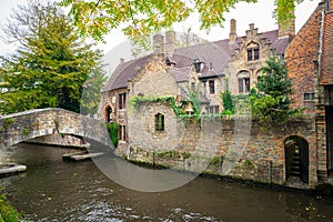 Famous Bonifacius bridge in Brugge