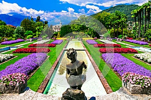 Famous botanical gardens of Villa Taranto in Lago Maggiore.