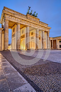 The famous Brandenburger Tor at dawn