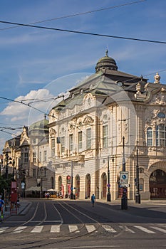 Známa architektúra Bratislavy typická panoráma mesta