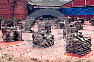 Famous Brick Making Village in Vinh Long Vietnam