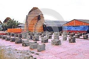 Famous Brick Making Village in Vinh Long Vietnam