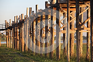 Famous bridge in Amarapura