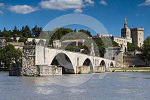 Famous bridge Saint-Benezet at Avignon