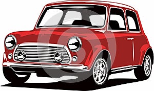 Classic vintage retro legendary British car Mini Morris