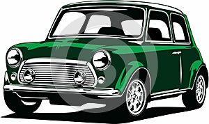 Classic vintage retro legendary British car Mini Morris