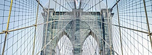 On the famous Brooklyn Bridge